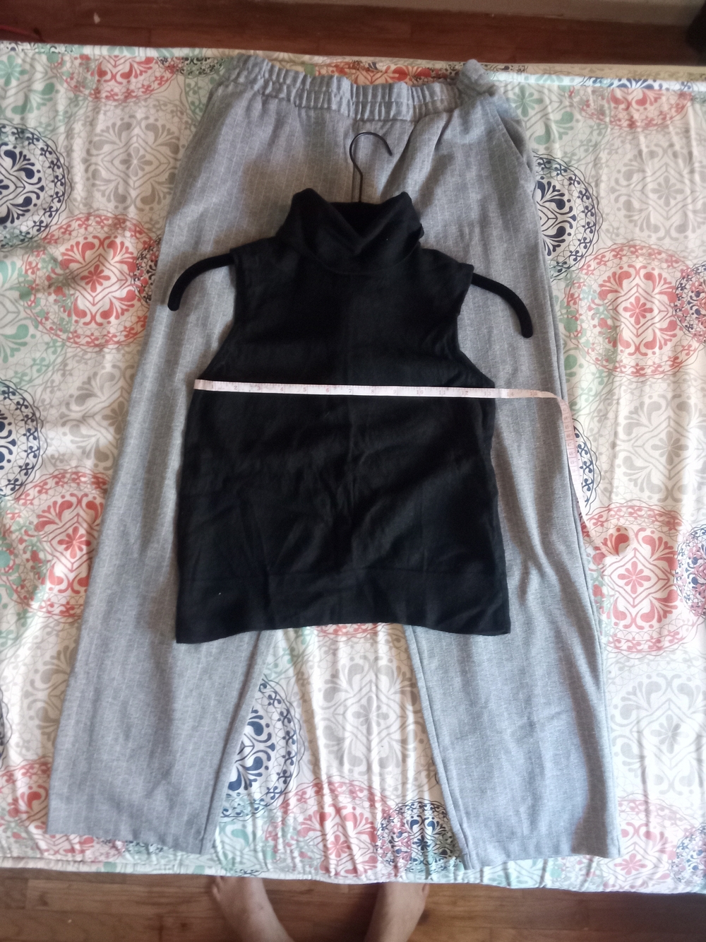 a new day Black Sleeveless Turtleneck Top